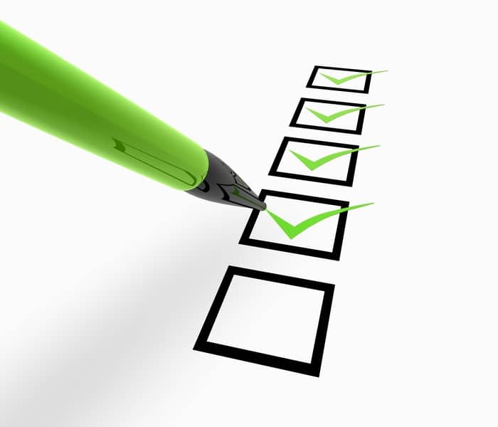 Survivor Checklist